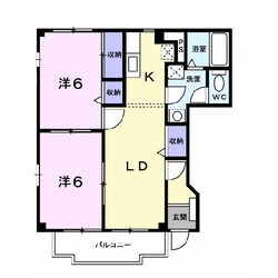 アンソレイエ京ヶ峰Ⅱの物件間取画像